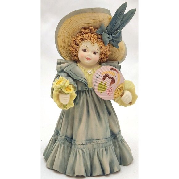 SUNDAY BEST Figurine girl holding fan Hamilton Maud Humphrey Bogart M0102 1992 - Picture 3 of 12
